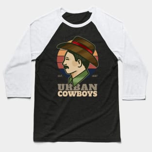 Vintage Cowboy Urban Life Baseball T-Shirt